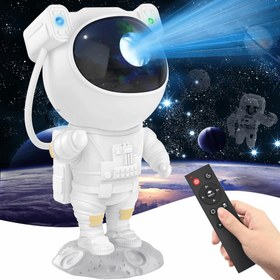 تصویر پرژکتور کهکشانی طرح فضا نورد مدل Astronaut Galaxy Projector 