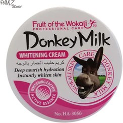 تصویر کرم سفید کننده شیر الاغ HA-3050 صورتی ا WHIETENING CREAM Donkey Milk HA-3050 pink WHIETENING CREAM Donkey Milk HA-3050 pink
