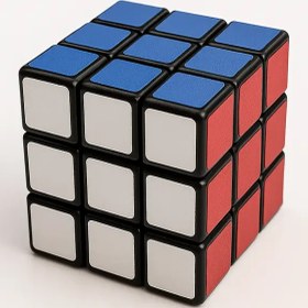 تصویر مکعب روبیک 3 در 3 برچسبی 