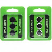 تصویر محافظ لنز دوربین samsung A35/A55 مدل رینگی شیشه ای آلومینیومی 