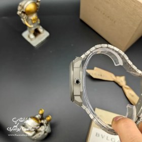 تصویر ساعت بولگاری توربیلون تمام نقره ای BULGARI OCTO FINISSIMO Tourbillon بولگاری ( Bvlgari )