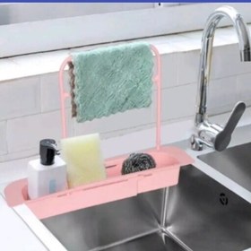 تصویر جا اسکاچی کشویی و گاردسینک در رنگهای زیبا. وسیله ای کاربردی برای آشپزخانه 