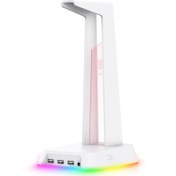 تصویر پایه نگهدارنده هدفون اونیکوما مدل ST-2 USB HUB Headset Stand ST-2