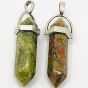 تصویر آویز منشوری سنگ طبیعی اوناکیت 