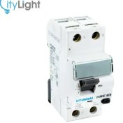 تصویر کلید محافظ جان تک پل + نول 63 آمپر - 30MA - هیوندای - HYUNDAI - مدل HRC 63-N/1P-63A HYUNDAI - مدل HRC 63-N/1P-63A