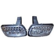 تصویر مه شکن جلو دی لایت هلا مدل کروم مناسب برای پژو پارس بسته 2 عددی 