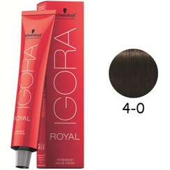 تصویر رنگ مو شوآرزکوف ایگورا رویال شماره 4 قهوه ای متوسط حجم ۶۰ میلی لیتر 