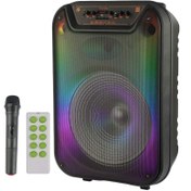 تصویر اسپیکر بلوتوثی کی تی اس KTS-1595 قابل حمل به همراه میکروفن و ریموت کنترل 