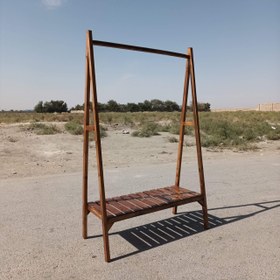 تصویر رگال لباس چوبی مدل یک طبقه k160 