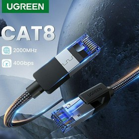 تصویر کابل شبکه CAT8 یوگرین مدل NW153 طول 2 متر 