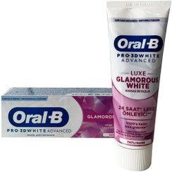 تصویر خمیر دندان اورال-بی ۳D White Luxe Glamorous حجم ۷۵ میلی لیتر 