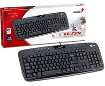 تصویر کیبورد مالتی‌مدیای جنیوس مدل KB-220e با رابط Genius KB-220e Multimedia Keyboard With
