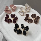 تصویر گوشواره میناکاری طرح گل کد ۸۱۹ 