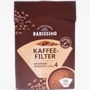 تصویر فیلتر قهوه کاغذی 100 عددی سایز 4 کاپ – kaffee filter ساخت آلمان 