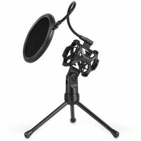 تصویر پایه نگهدارنده میکروفون یانمای PS 2 Yanmai PS-2 Pop Filter Microphone Stand