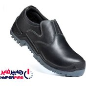 تصویر کفش ایمنی ساتر مدل پیتون مشکی Sater safety shoes Python model (black)