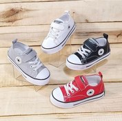 تصویر کتانی بچگانه آل استار مدل ۲۵ تا ۳۰ کتان رنگ قرمز 