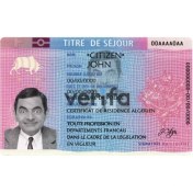 تصویر فایل کارت اقامت فرانسه لایه باز 