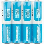 تصویر باتری نیم قلمی بروکس مدل آلکالاین  AAA بسته 4 عددی battery Burux model alkaline AAA Pack of 4