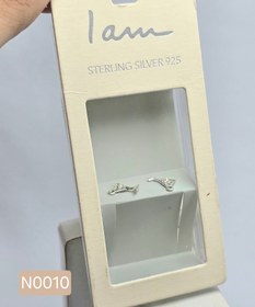 تصویر گوشواره نقره کد N0010 