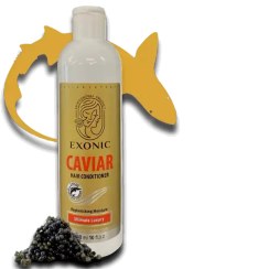 تصویر نرم کننده مدل موی سر حاوی عصاره خاویار EXONIC Hair style conditioner containing EXONIC caviar extract