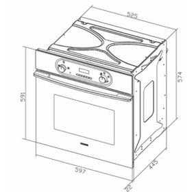 تصویر فر گازی استیل البرز مدل FG3 Steel Alborz gas oven model FG3