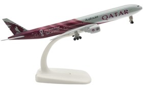 تصویر ماکت هواپیما بوئینگ 777 قطر | Airplane Model 20CM Boeing 777 Qatar Airways 