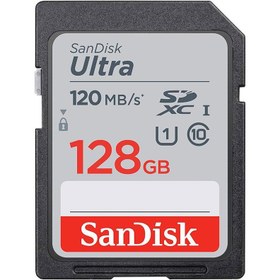 تصویر رم اس دی 128 گیگ سن دیسک SanDisk Ultra U1 C10 120MB/s SanDisk Ultra U1 C10 120MB/s SDXC Memory Card