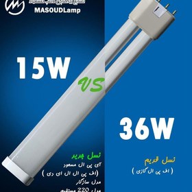 تصویر لامپ fpl ۱۵ وات led مسعود 