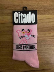 تصویر جوراب طرح پلنگ صورتی مارک سیتادو جوراب پلنگ صورتی ساق بلند