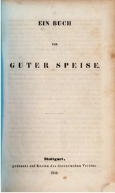 تصویر کتاب Ein Buch von guter Speise 
