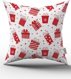 تصویر روبالشی دیجیتال دوطرفه با طرح سال نو مدل CGH306-CT برند cango home Double Sided Printed New Year Themed Digital Printed Throw Pillow Pillow Case CGH306-CT