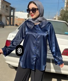 تصویر شومیز ساتن مدل دلبر 