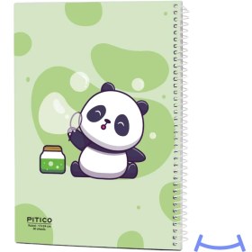 تصویر دفتر مشق 60 برگ سری پاندا 