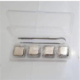 تصویر مکعب یخی استیل 4 تایی 