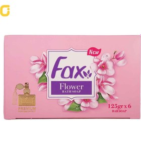 تصویر صابون حمام فکس مدل Flower Perfume وزن 125 گرم بسته 6 عددی 6263936301410