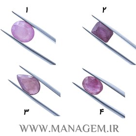 تصویر نگین یاقوت صورتی 