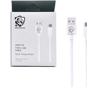 تصویر کابل شارژ اورجینال تایپ سی برند گرین لاین پلاس مدل GNP 920 Green lion+ type C charge cable