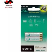 تصویر باتری نیم قلمی سونی مدل NH-AAA-B2KN ظرفیت ۸۰۰ میلی آمپر بسته ۲ عددی 