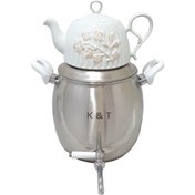 تصویر ست کتری و قوری کی اند تی مدل 1026 K and T 1026 Kettle and Teapot set 