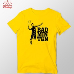 تصویر تیشرت زرد بدمینتون 
