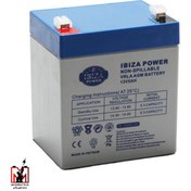 تصویر باتری 12 ولت 5 آمپر ساعت ایبیزا ibiza ا 12 volt 5 amp Ibiza battery 12 volt 5 amp Ibiza battery