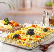 تصویر تابه پاشاباغچه مدل لازانیا مستطیل بزرگ بورجام کد 59204 