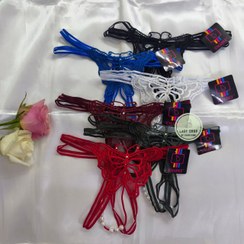 تصویر لباس زیر لامبادا مروارید دار (طرح پروانه) 