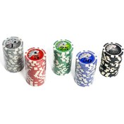 تصویر چیپ پوکر سرامیکی texas hold'em (ست 100 عددی) 