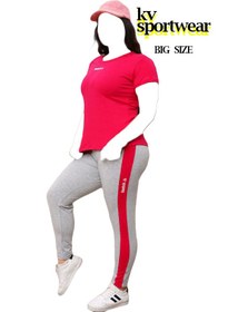 تصویر ست تیشرت شلوار ورزشی زنانه Reebok کد 004 Set of Reebok womens sports pants t shirt code 004