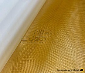 تصویر توری ضخیم رنگ عسلی 