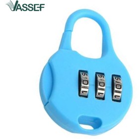 تصویر قفل زیپ و چمدان - مشکی 