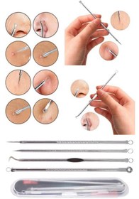 تصویر ابزار پاکسازی جوش سر سیاه اورجینال برند Mujgan مدل 4-Piece Blackhead Remover کد 45029915 