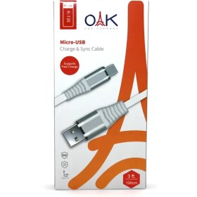 تصویر کابل شارژ اوآک oak مدل K-135 (میکرو USB) 